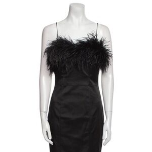 Veronica Beard Feathered Lilya Midi Dress SIZE 8